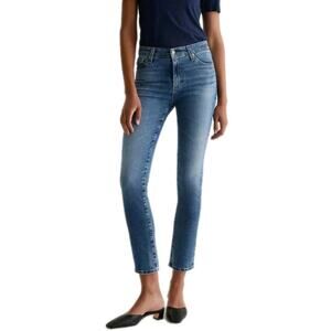 AG Adriano Goldschmied Blue Straight Leg Jeans